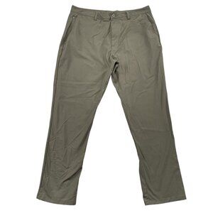 SKYR Tricot Dynasty Slim Fit Pants Mens Large 36x30 Khaki Golf Performance